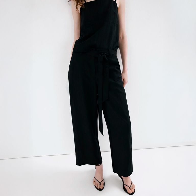 Pantalón Lyocell Cinturón Mujer