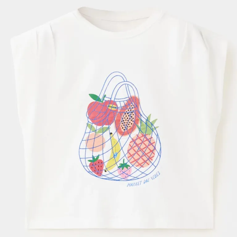 Polera Estampado Frutas Niña