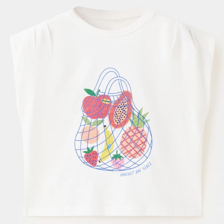 Polera Estampado Frutas Niña