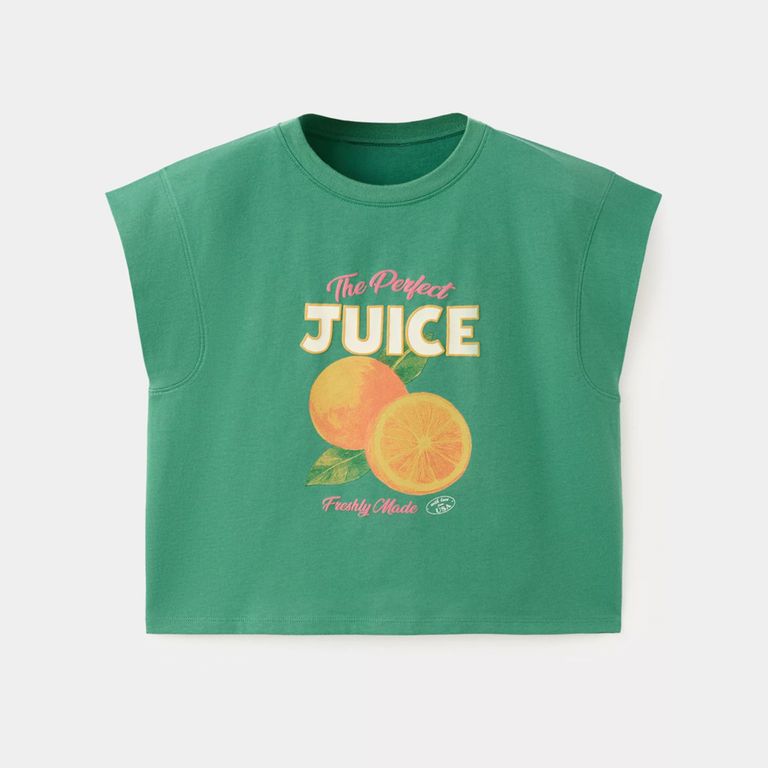 Polera Algodón Estampada Niña