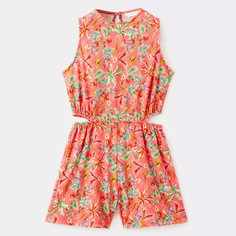 Enterito Estampado Tropical Niña