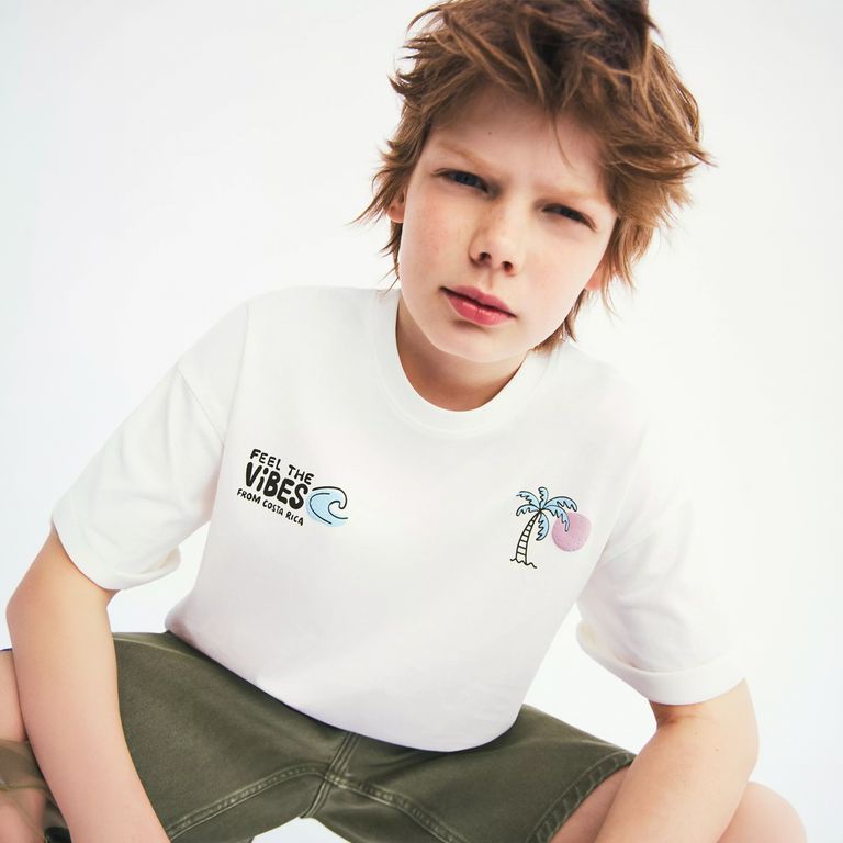 Polera Algodón Estampada Niño
