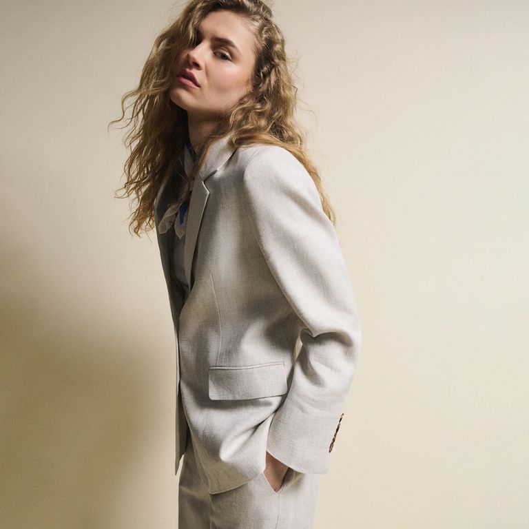 Blazer 100% Lino Mujer