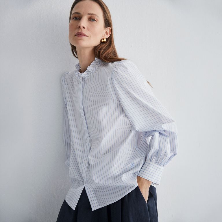 Blusa Rayas 100% Algodón Mujer