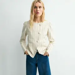 ESEOESE - Chaqueta Rayas Algodón Mujer