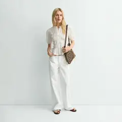 ESEOESE - Jeans Wide Leg 100% Algodón Mujer