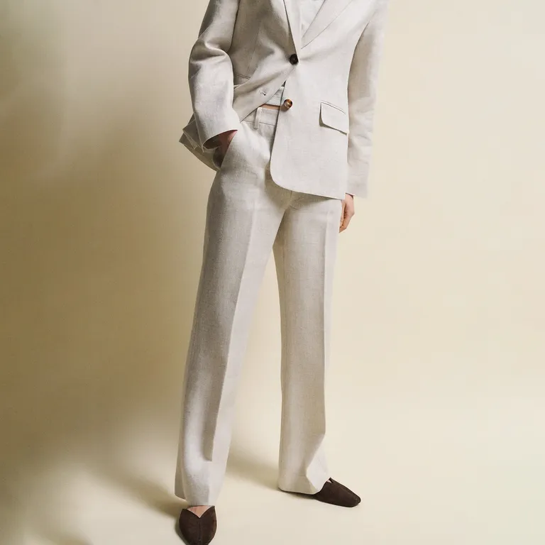 Pantalón 100% Lino Mujer