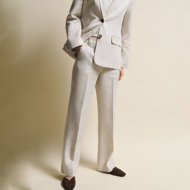 Pantalón 100% Lino Mujer