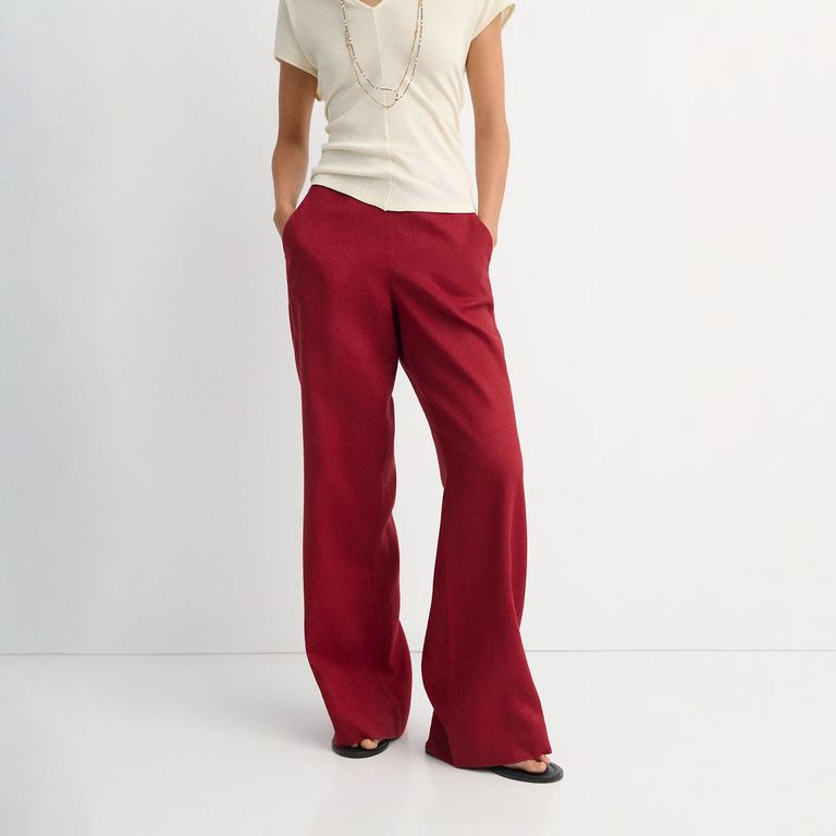 Pantalón 100% Lino Mujer