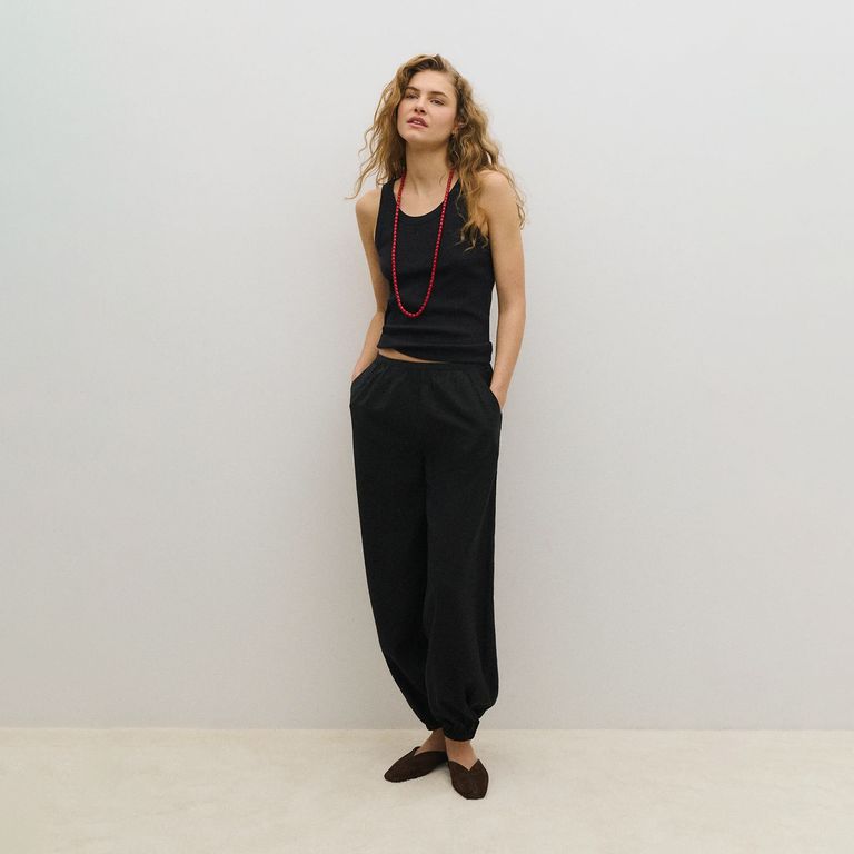 Pantalón Efecto Aglobado Mujer
