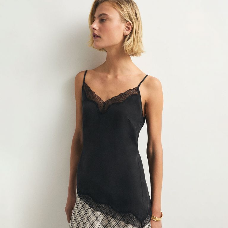 Top Detalle Encaje Mujer