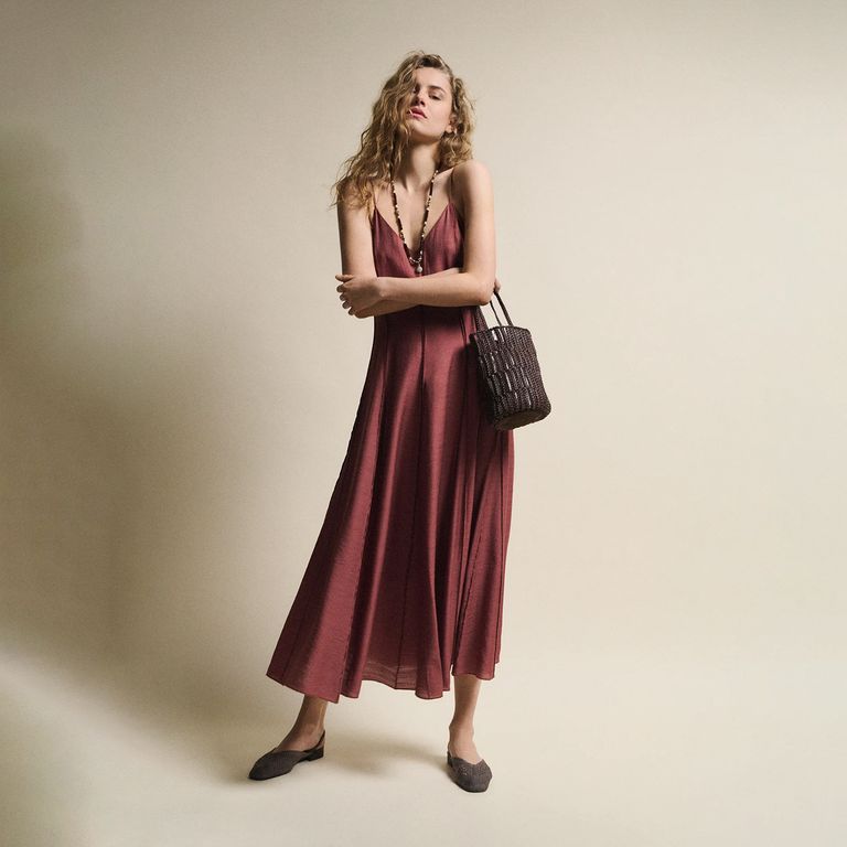 Vestido Fluido Tirantes Mujer