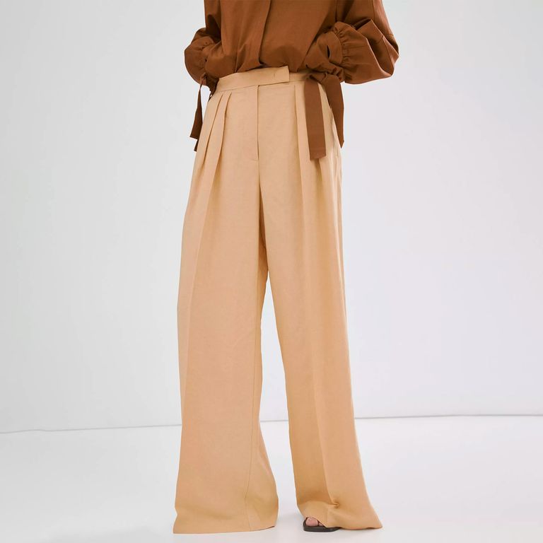 Pantalón Recto Tiro Medio Mujer