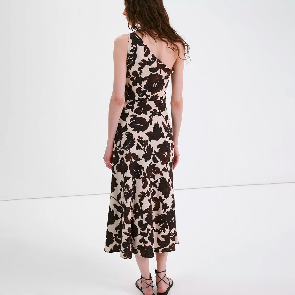 MANGO - Vestido Asimétrico Estampado Floral Mujer Mango