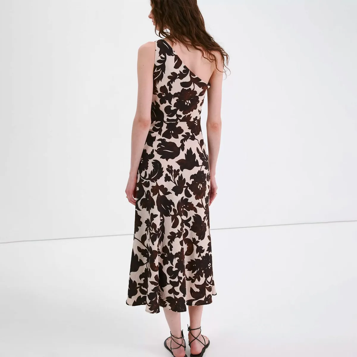MANGO - Vestido Asimétrico Estampado Floral Mujer Mango