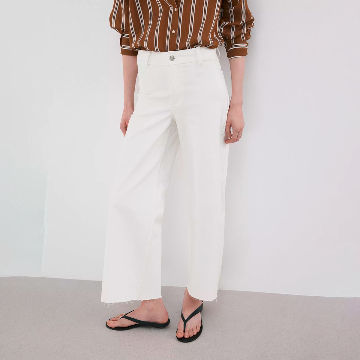 MANGO - Jeans Catherin Culotte Tiro Alto Mujer Mango