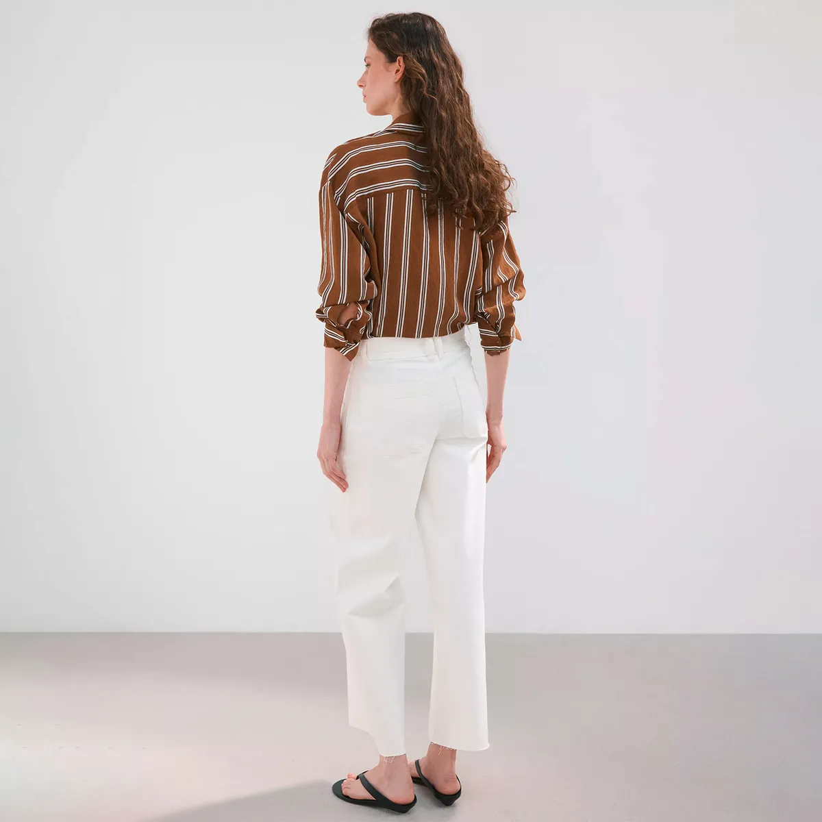 MANGO - Jeans Catherin Culotte Tiro Alto Mujer Mango
