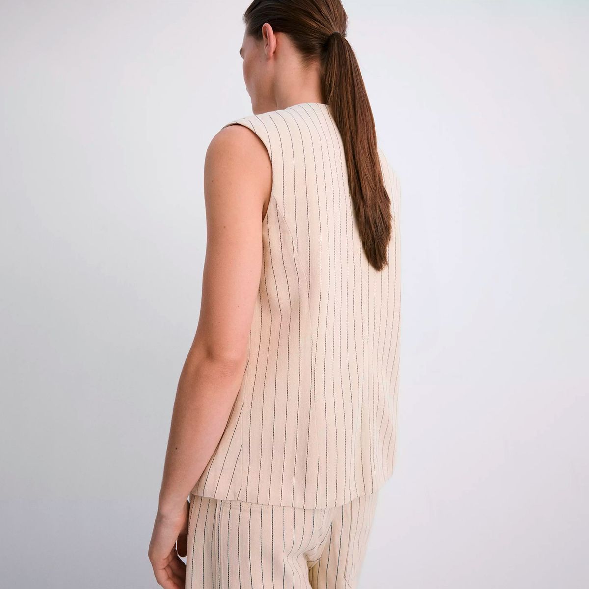 MANGO - Vest Traje Raya Diplomática Mujer Mango