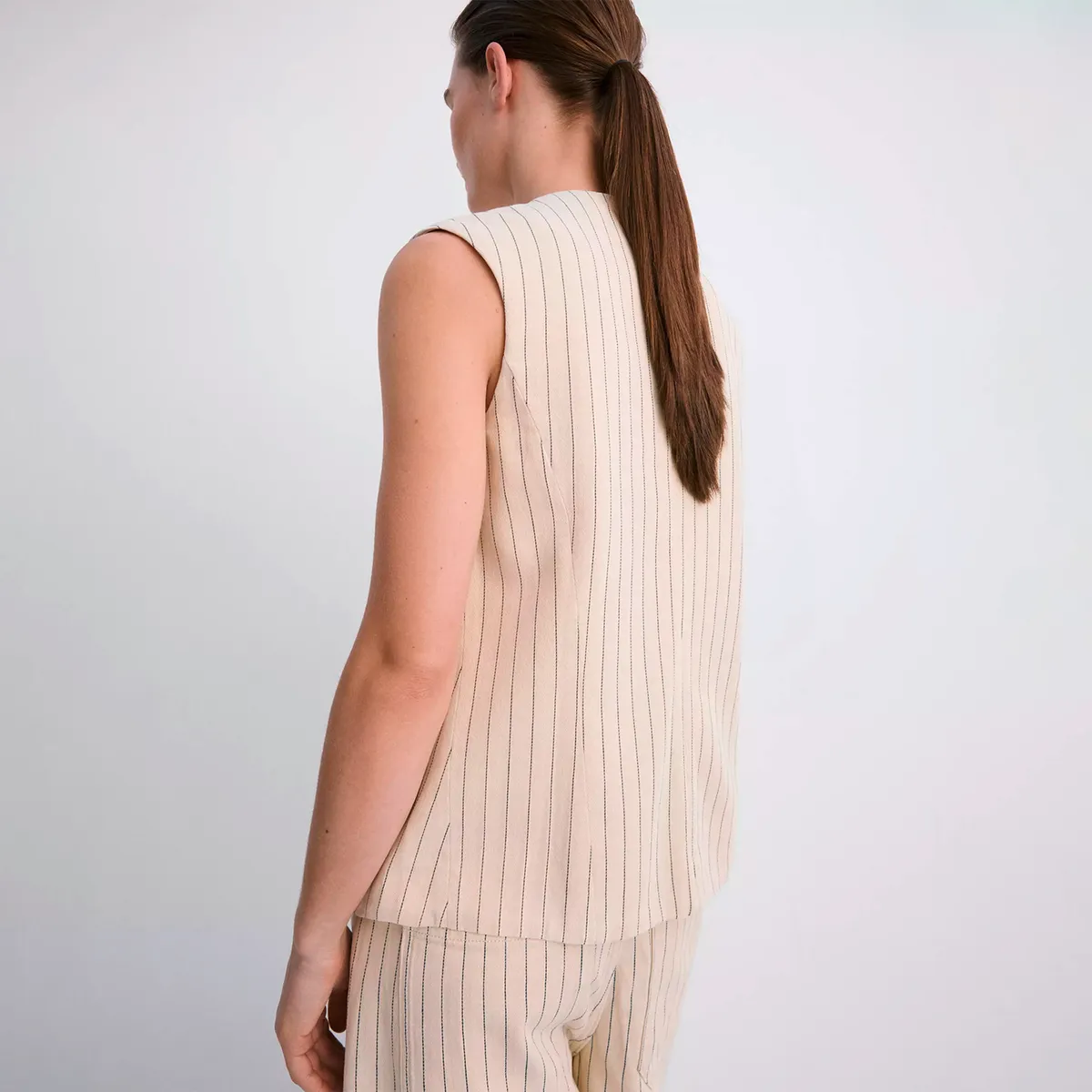 MANGO - Vest Traje Raya Diplomática Mujer Mango