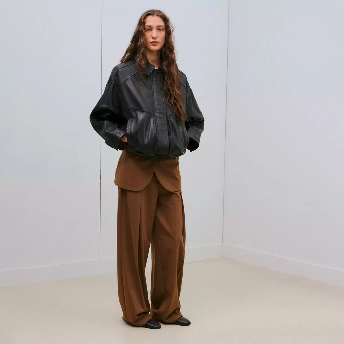 MANGO - Pantalón Traje Raya Diplomática Mujer Mango