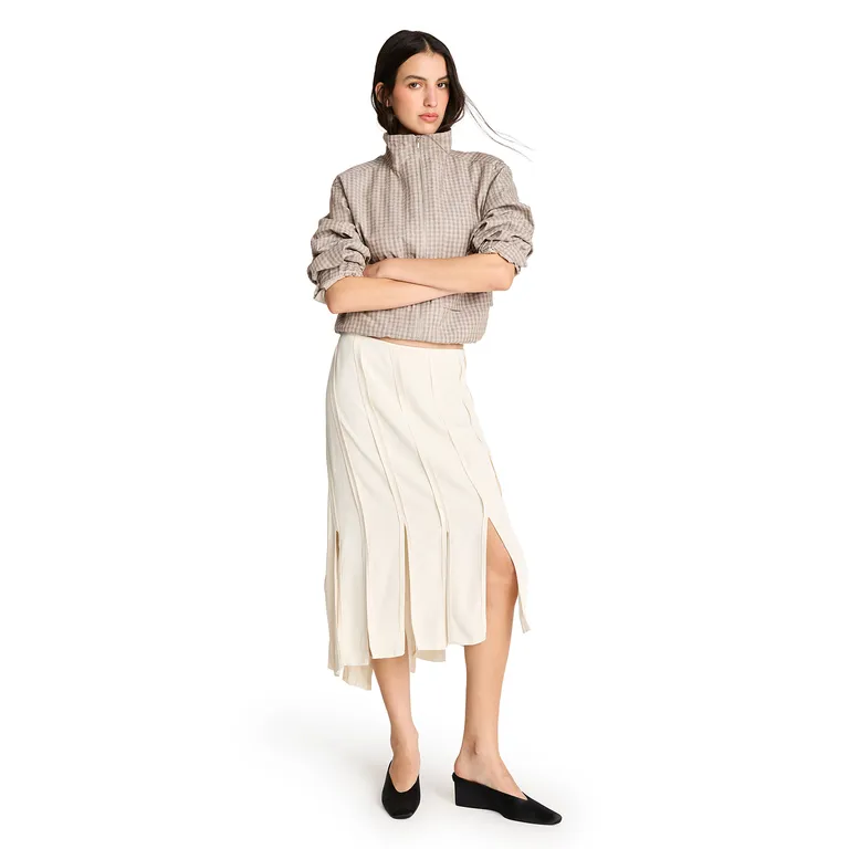 Chaqueta Bomber Cuadros Mujer