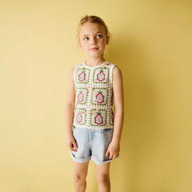 Top Crop Crochet Bebé Niña