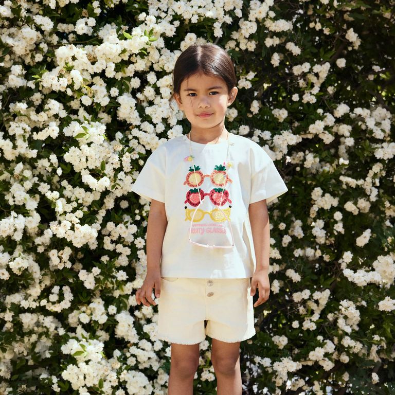 Polera Algodón Bordado Bebé Niña
