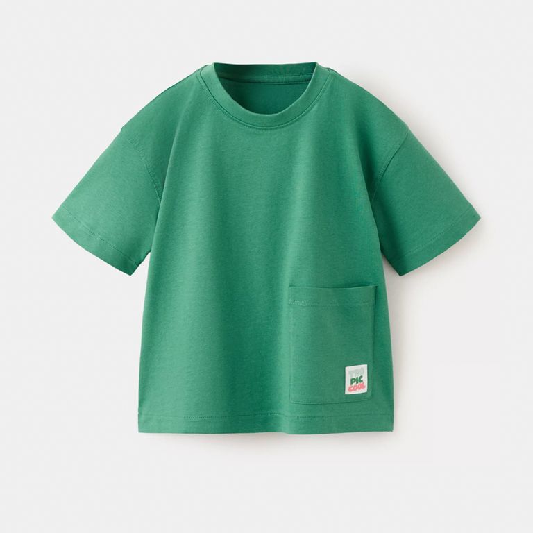 Polera Algodón Detalle Bolsillo Bebé Niño
