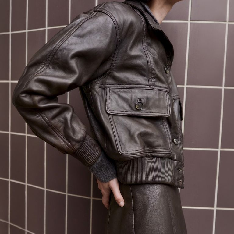 Chaqueta Oversize Piel Mujer
