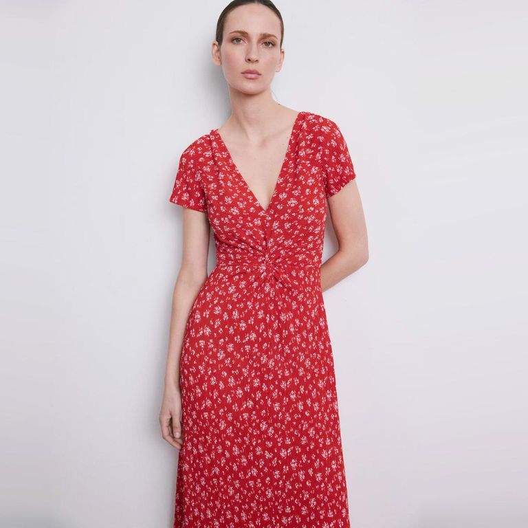 Vestido Midi Estampado Mujer