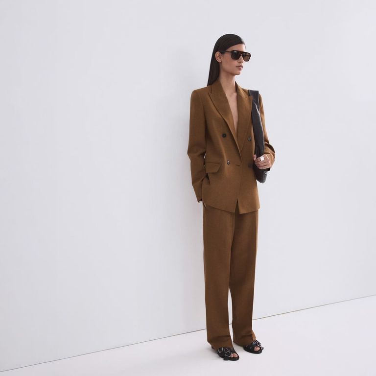 Pantalón Traje Lino Cintura Elástica Mujer