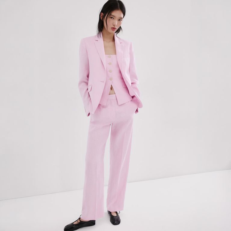 Pantalón Traje Lino Mujer