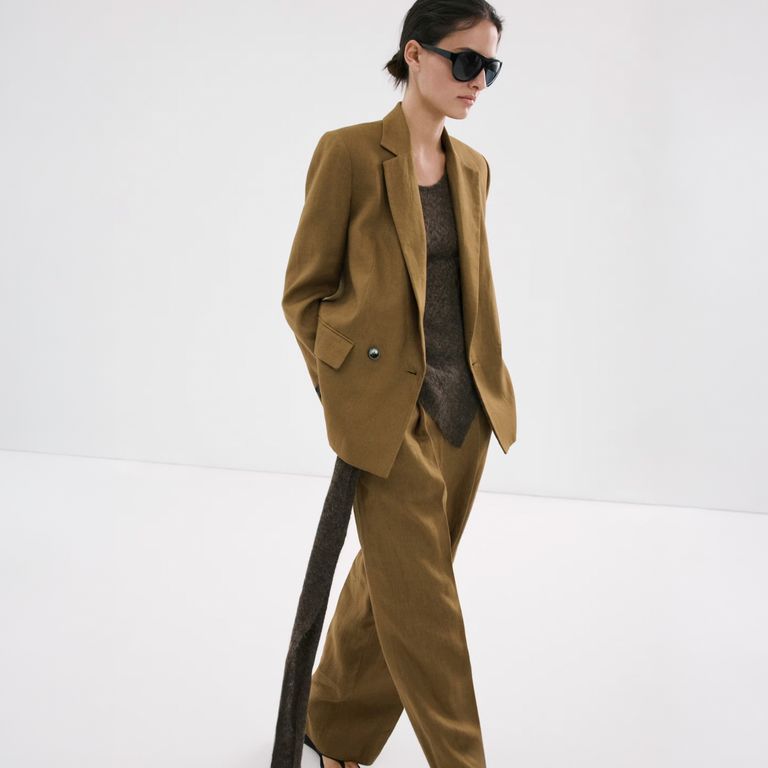 Blazer Traje Lino Mujer