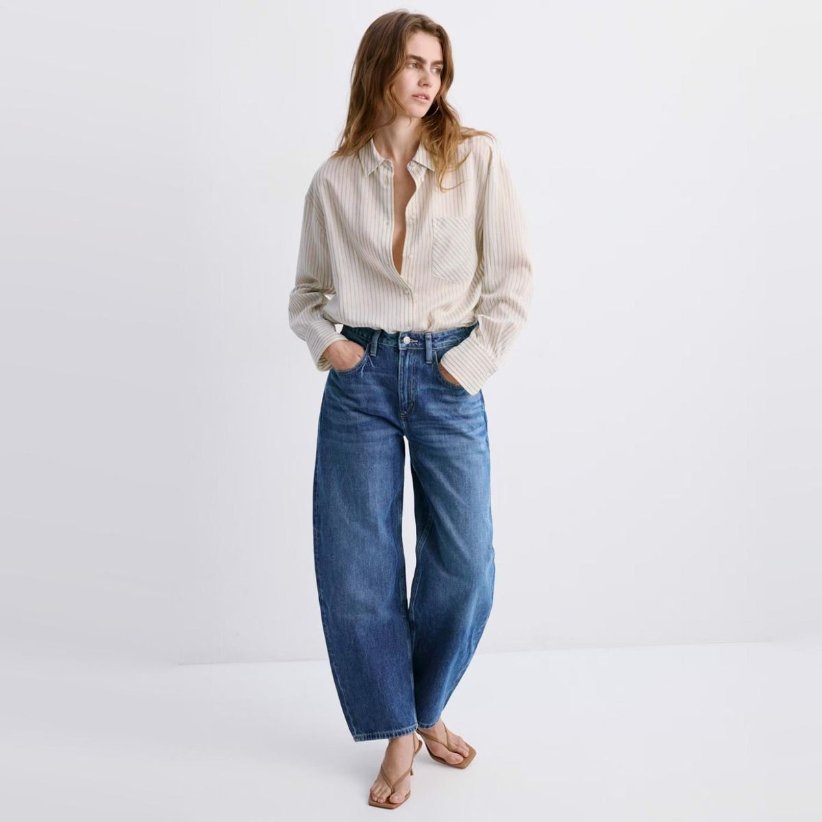 MANGO - Jeans Bet Balloon Tiro Alto Mujer Mango