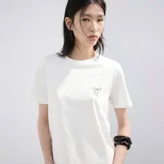 MANGO - Polera Estampada Manga Corta Mujer