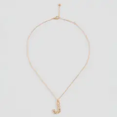 MANGO TEEN - Collar Con Colgante De Letra Mujer