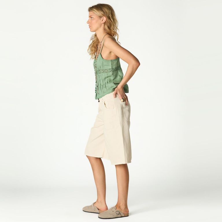 Bermuda Denim 100% Algodón Mujer
