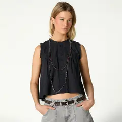 NICOLI - Top Jaretas 100% Algodón Mujer