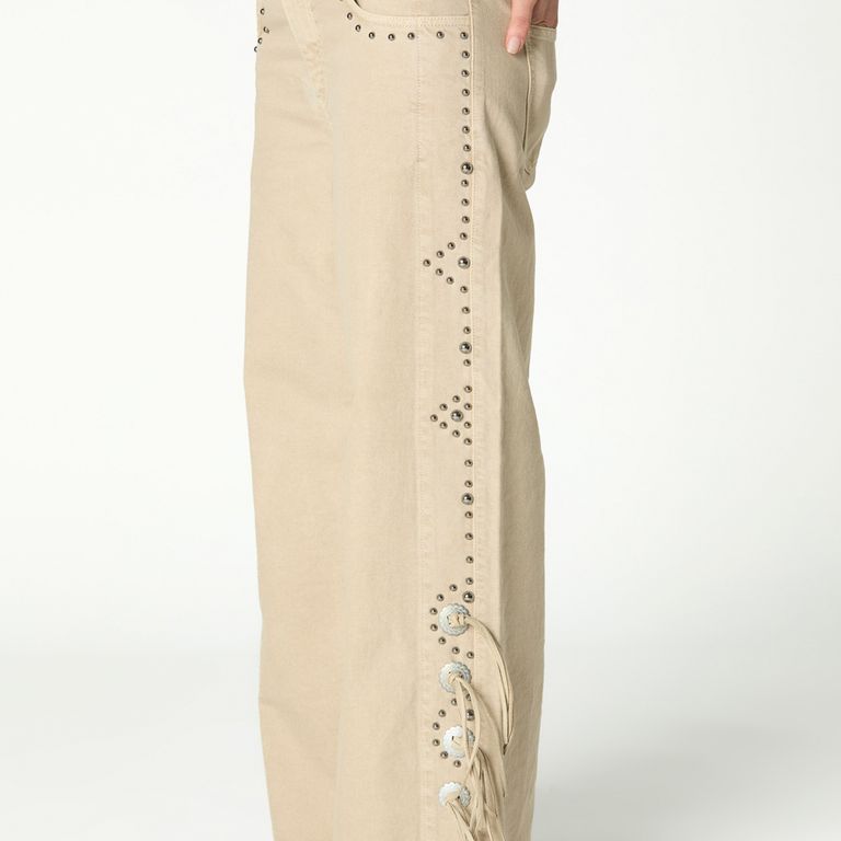 Jeans Tachas Cowboy 100% Algodón Mujer