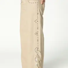 NICOLI - Jeans Tachas Cowboy 100% Algodón Mujer