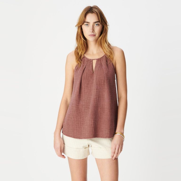 Top Halter 100% Algodón Mujer