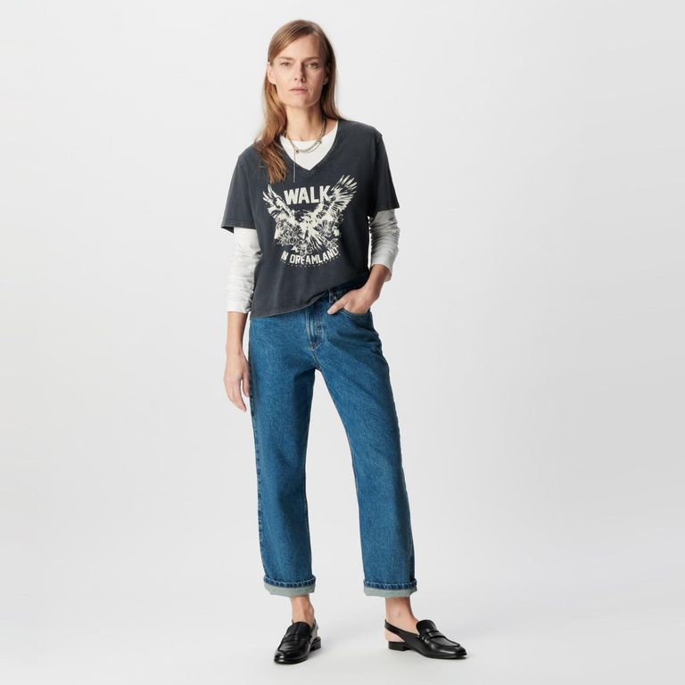 Polera Estampada 100% Algodón Mujer