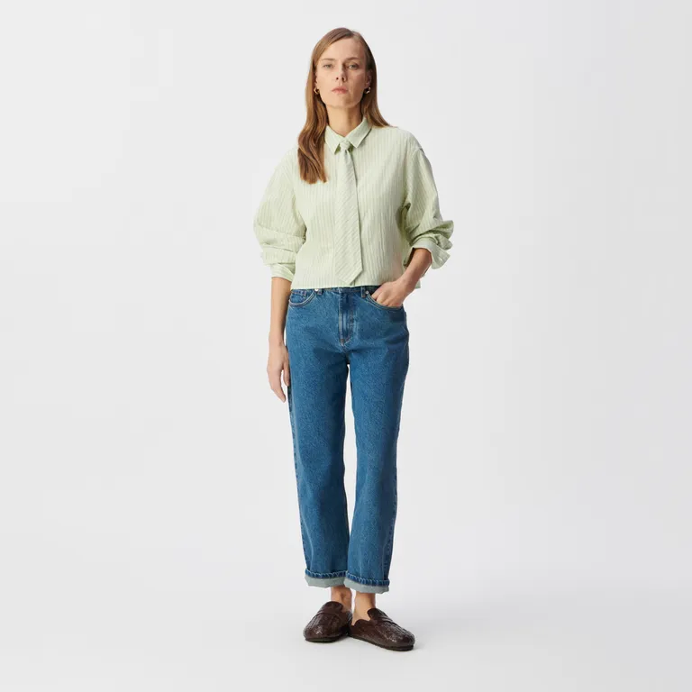 Blusa Rayas 100% Algodón Mujer