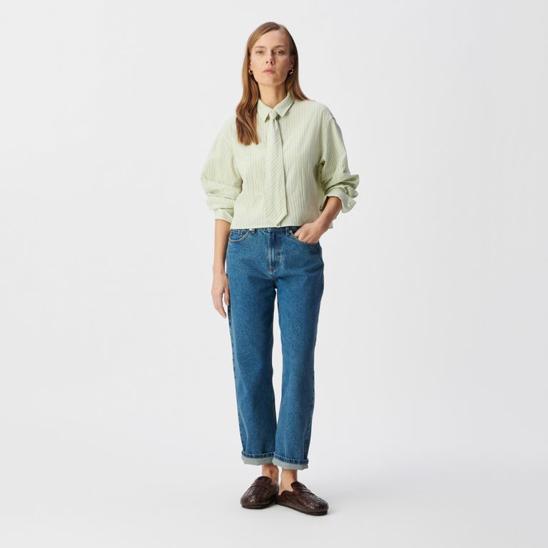 Blusa Rayas 100% Algodón Mujer