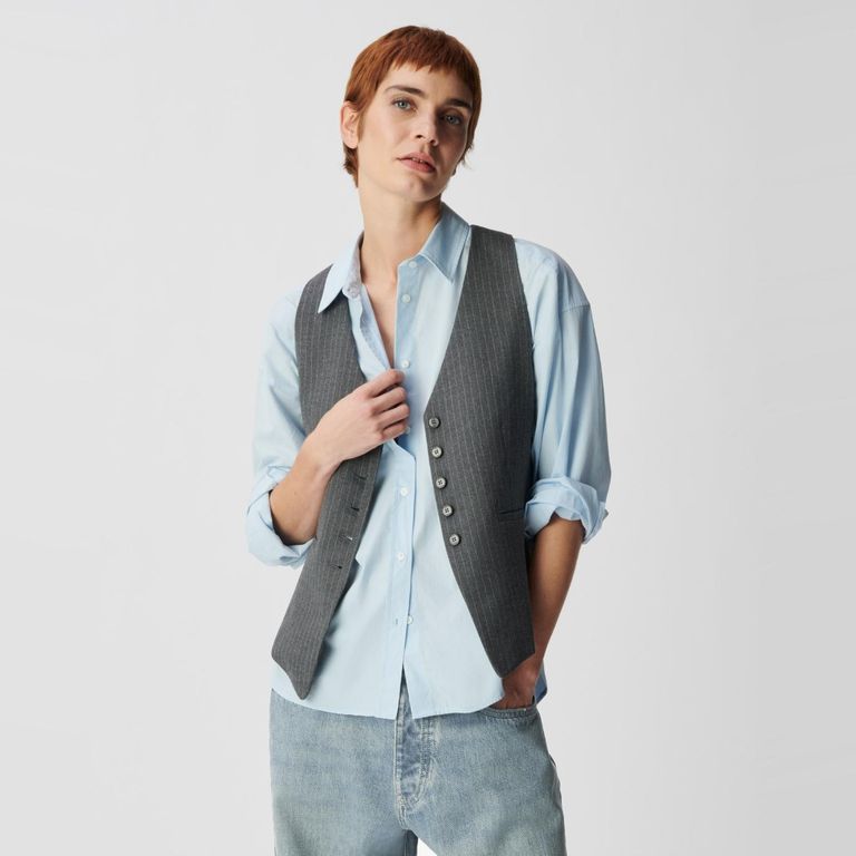 Vest Rayas Mujer