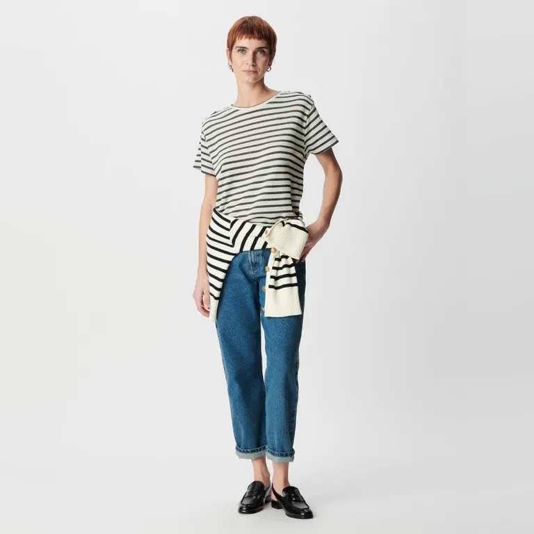 Polera Rayas Algodón Mujer