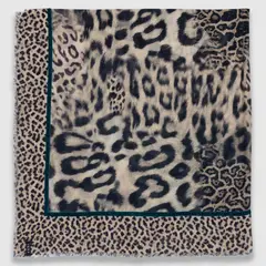 IKKS - Pañuelo Animal Print 100% Algodón Mujer