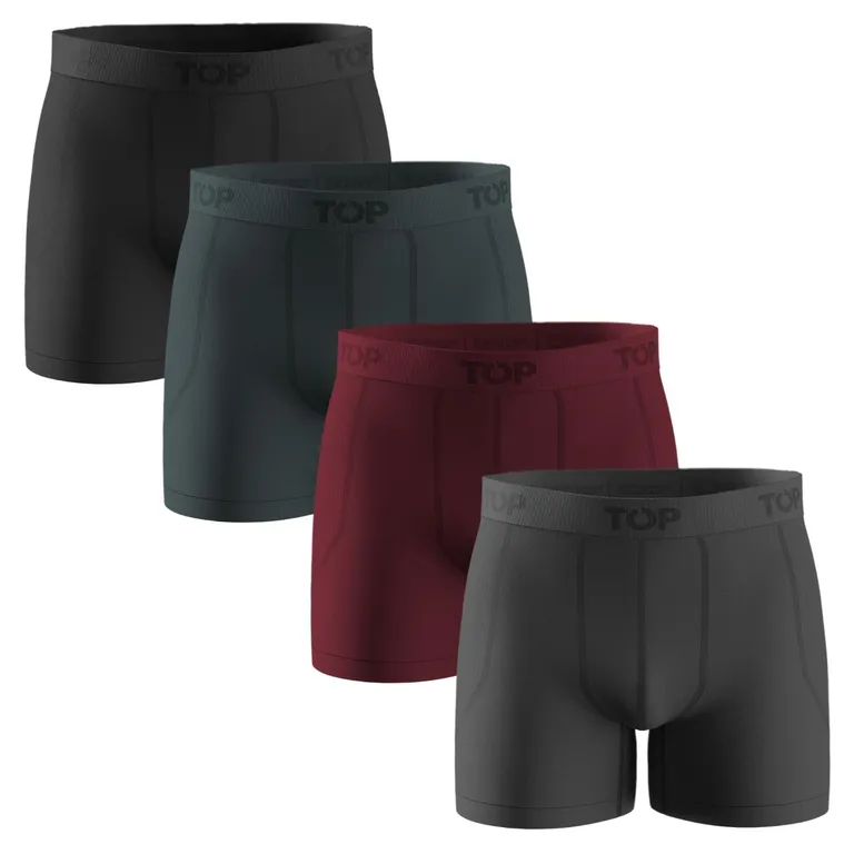 Pack de 4 Boxers Medios Hombre