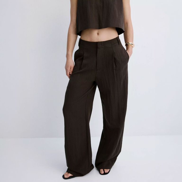 Pantalón Lyocell Tiro Medio Mujer