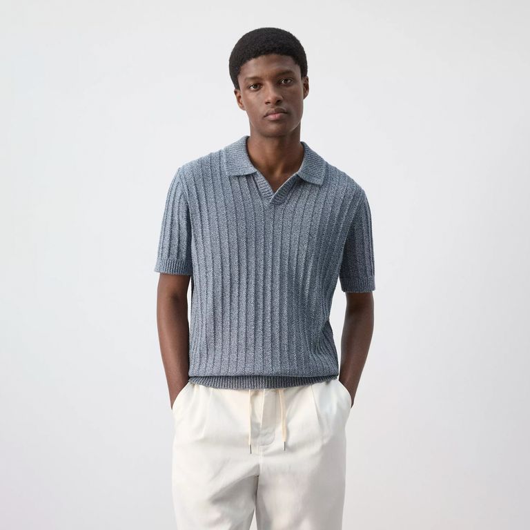 Polera Punto Fino 100% Algodón Hombre